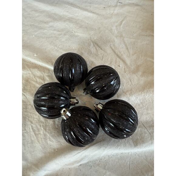 25 Black White Christmas Tree Ornament Assortment 22 Shatterproof 3 Glass Asst - Picture 6 of 9